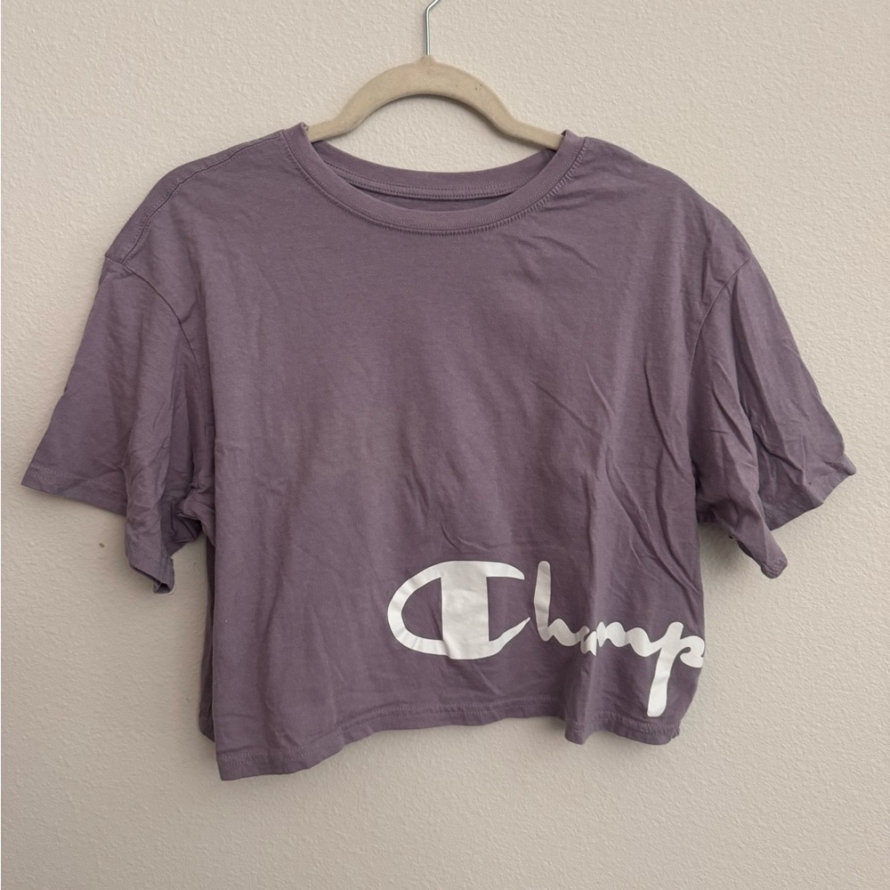 Champion cropped wrap around tee